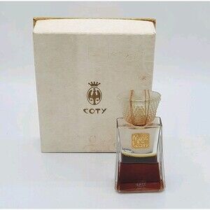 RARE Vtg Antique Muse De Coty Perfume Engraved #66 on Bottle Lalique Top Box